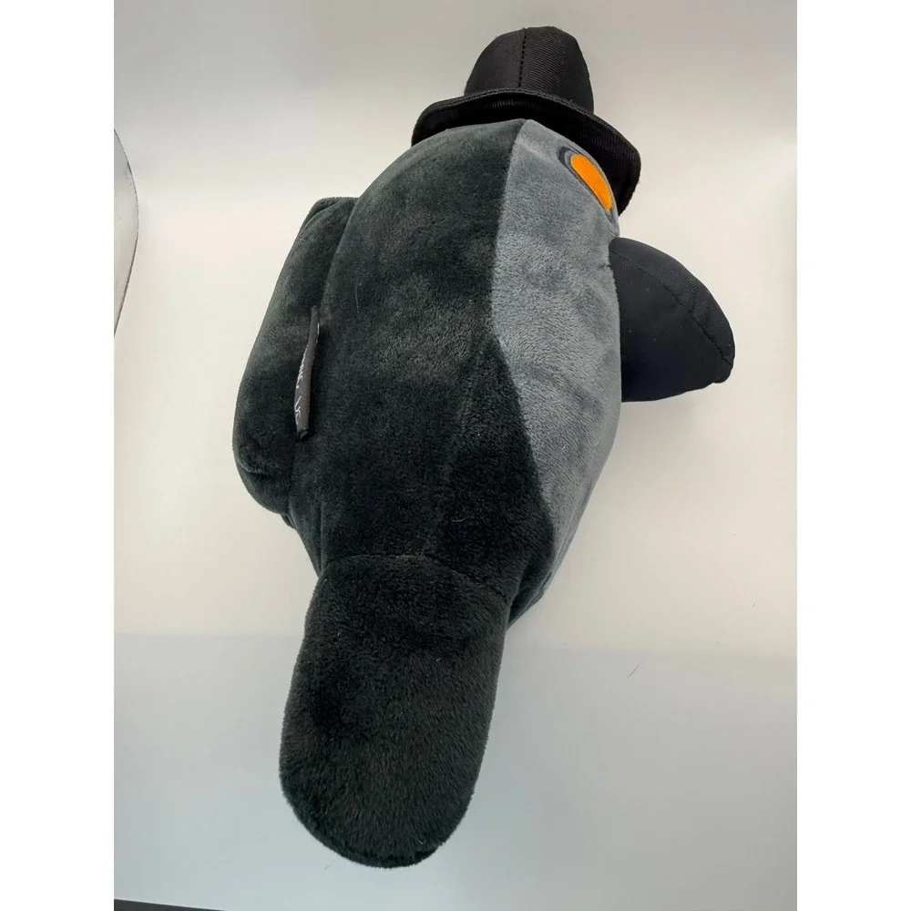 Toikido‎ Among Us Plush Grey Crewmate with Black Top Hat and Crow Beak 10540